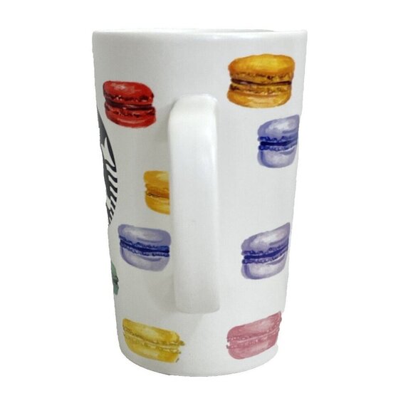 STARBUCKS 16 Oz French Macarons Coffee Cup Mug 2015 Dot Collection Rainbow - Picture 4 of 6